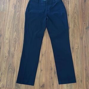 Ralph Lauren Edita navy pants wool  straight leg size 6